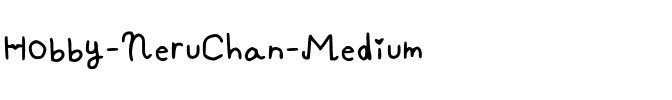 Hobby NeruChan Medium.ttf