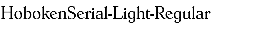 HobokenSerial-Light Regular.ttf