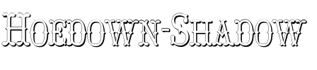 Hoedown Shadow Regular.ttf