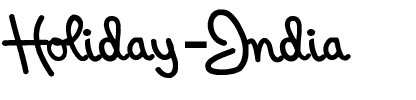 Holiday-India Normal.ttf