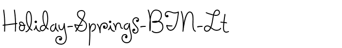 Holiday Springs BTN Lt Regular.ttf