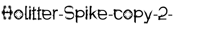 Holitter Spike Normal.ttf