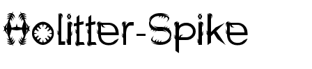 Holitter Spike Normal.ttf