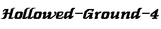 Hollowed Ground 4 Regular.ttf