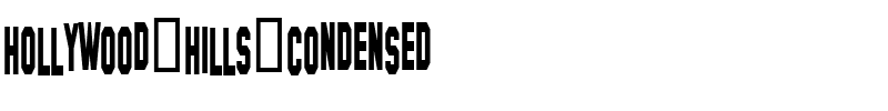 Hollywood Hills Condensed Regular.ttf