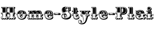 Home Style Plain Regular.ttf