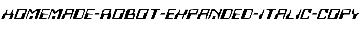 Homemade Robot Expanded Italic Expanded Italic.ttf