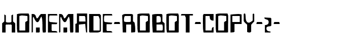 Homemade Robot Regular.ttf