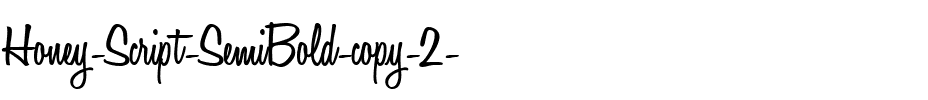 Honey Script SemiBold.ttf