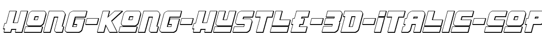 Hong Kong Hustle 3D Italic Italic.ttf