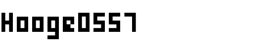 hooge 05_57 Regular.ttf