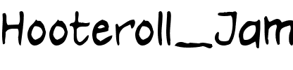 Hooteroll_Jam Regular.ttf