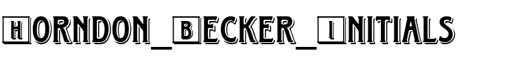 Horndon Becker Initials Regular.ttf