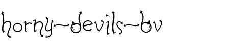 Horny Devils BV Regular.ttf