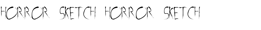 Horror Sketch Horror Sketch.ttf