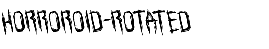 Horroroid Rotated Regular.ttf