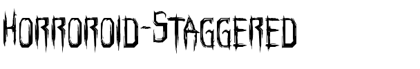 Horroroid Staggered Regular.ttf