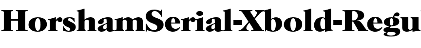 HorshamSerial-Xbold Regular.ttf