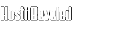 HostilBeveled Regular.ttf