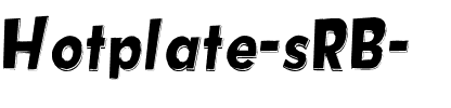 Hotplate (sRB) Regular.ttf