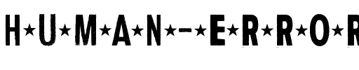 Human Error Star Normal.ttf