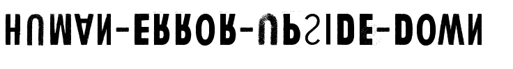 Human Error Upside Down Normal.ttf