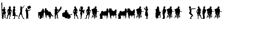 Human Silhouettes Free Three Regular.ttf