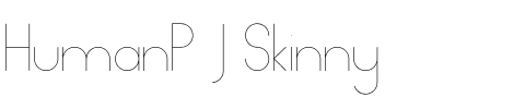Human P.J Skinny Regular.otf