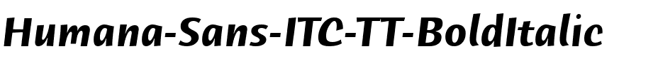 Humana Sans ITC TT BoldItalic.ttf