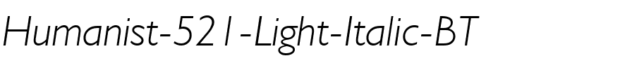 Humanst521 Lt BT Light Italic.ttf