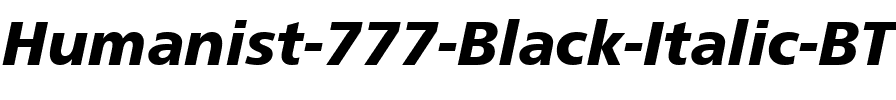 Humnst777 Blk BT Black Italic.ttf