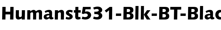Humanst531 Blk BT Black.ttf