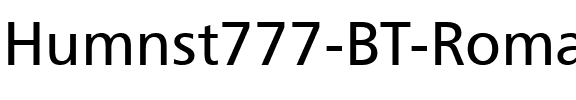 Humnst777 BT Roman.ttf