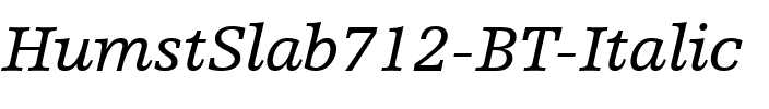 HumstSlab712 BT Italic.ttf