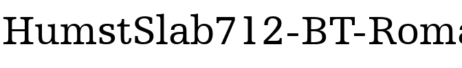HumstSlab712 BT Roman.ttf