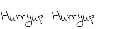 Hurryup Hurryup.ttf