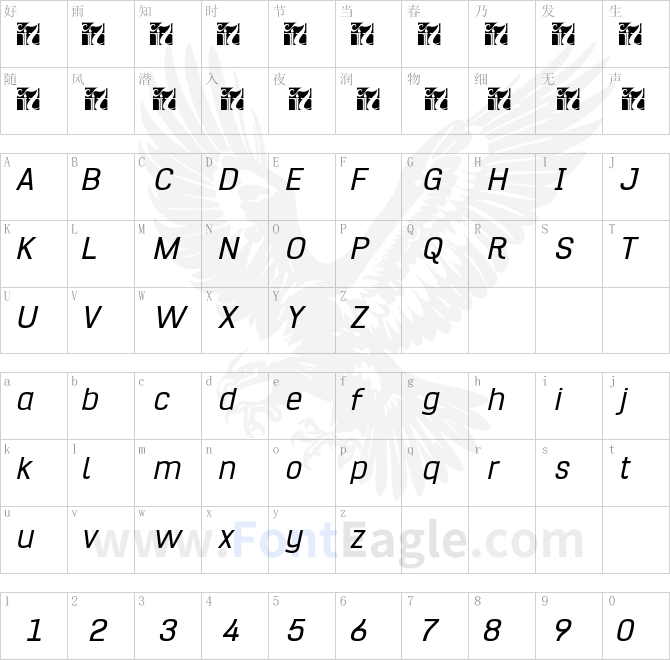 Hurufo-Numero-Italic-Italic