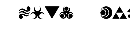 Hylian Symbols Hylian Symbols.ttf