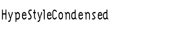 HypeStyleCondensed Regular.ttf