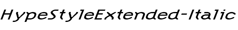 HypeStyleExtended Italic.ttf