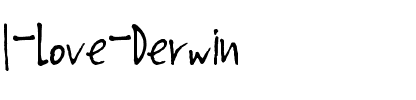 I Love Derwin Normal.ttf