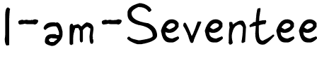 I am Seventeen Regular.ttf