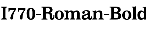 I770-Roman Bold.ttf