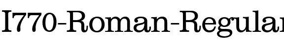 I770-Roman Regular.ttf