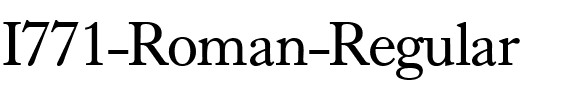 I771-Roman Regular.ttf