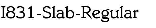 I831-Slab Regular.ttf