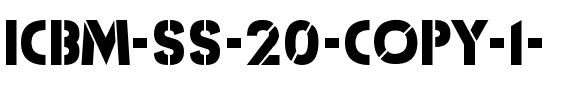 ICBM SS-20 Regular.ttf