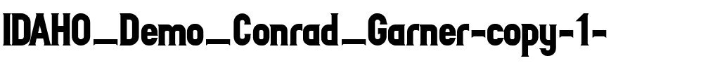 IDAHO_Demo_V2_Conrad_Garner Demo.ttf