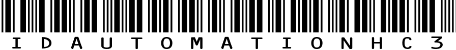 IDAutomationHC39M Free Version Regular.ttf