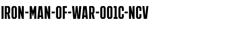 IRON MAN OF WAR 001C NCV Regular.ttf